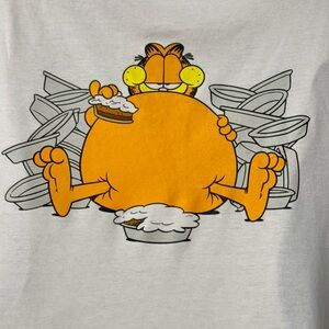 Garfield Print H&M White Tee